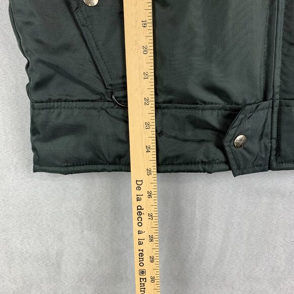 Vintage Yamaha Mens Snowmobile Jacket Medium Black Full Zip Insulated 70s-80s - Picture 10 of 12